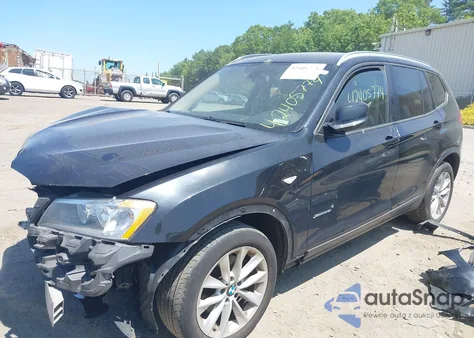 2013 BMW X3 xDrive28I z USA, uszkodzony, nr VIN 5UXWX9C54D0D06904